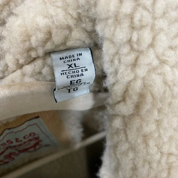 Levi's Fleece Lined Corduroy Jacket XL - Picture 7 of 8